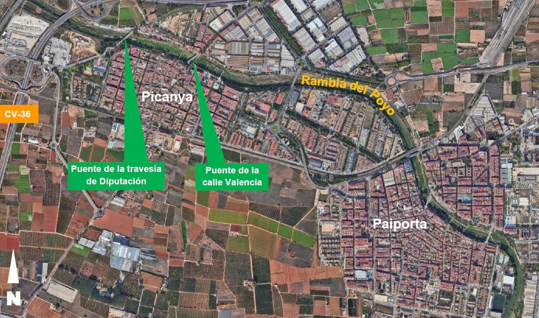 Transportes adjudica a Tecopysa los proyectos de construcción de dos puentes de la Rambla del Poyo que colapsaron por la DANA en Valencia